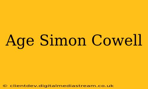 Age Simon Cowell