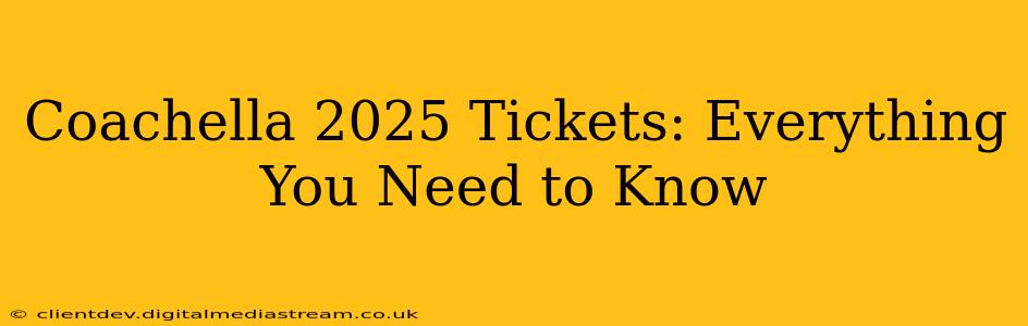 Coachella 2025 Tickets: Everything You Need to Know