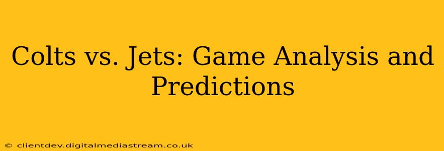 Colts vs. Jets: Game Analysis and Predictions
