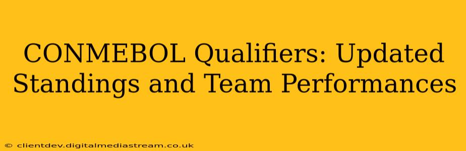 CONMEBOL Qualifiers: Updated Standings and Team Performances