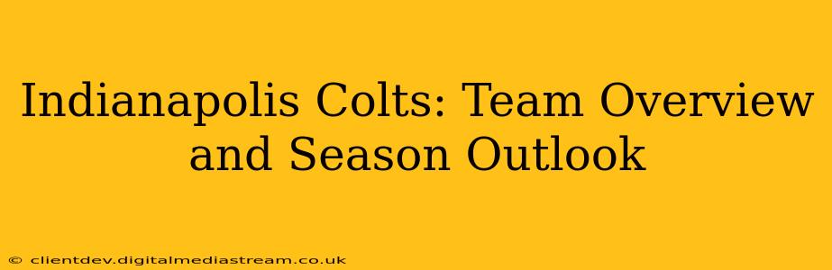 Indianapolis Colts: Team Overview and Season Outlook