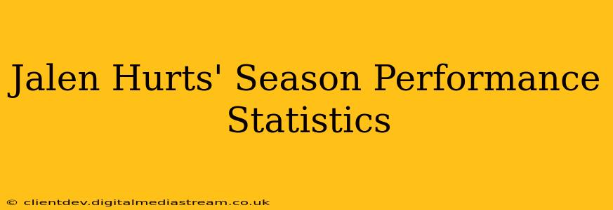 Jalen Hurts' Season Performance Statistics