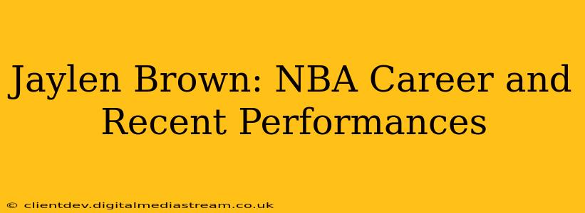 Jaylen Brown: NBA Career and Recent Performances