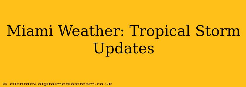 Miami Weather: Tropical Storm Updates