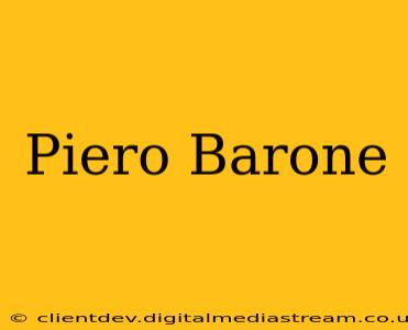 Piero Barone